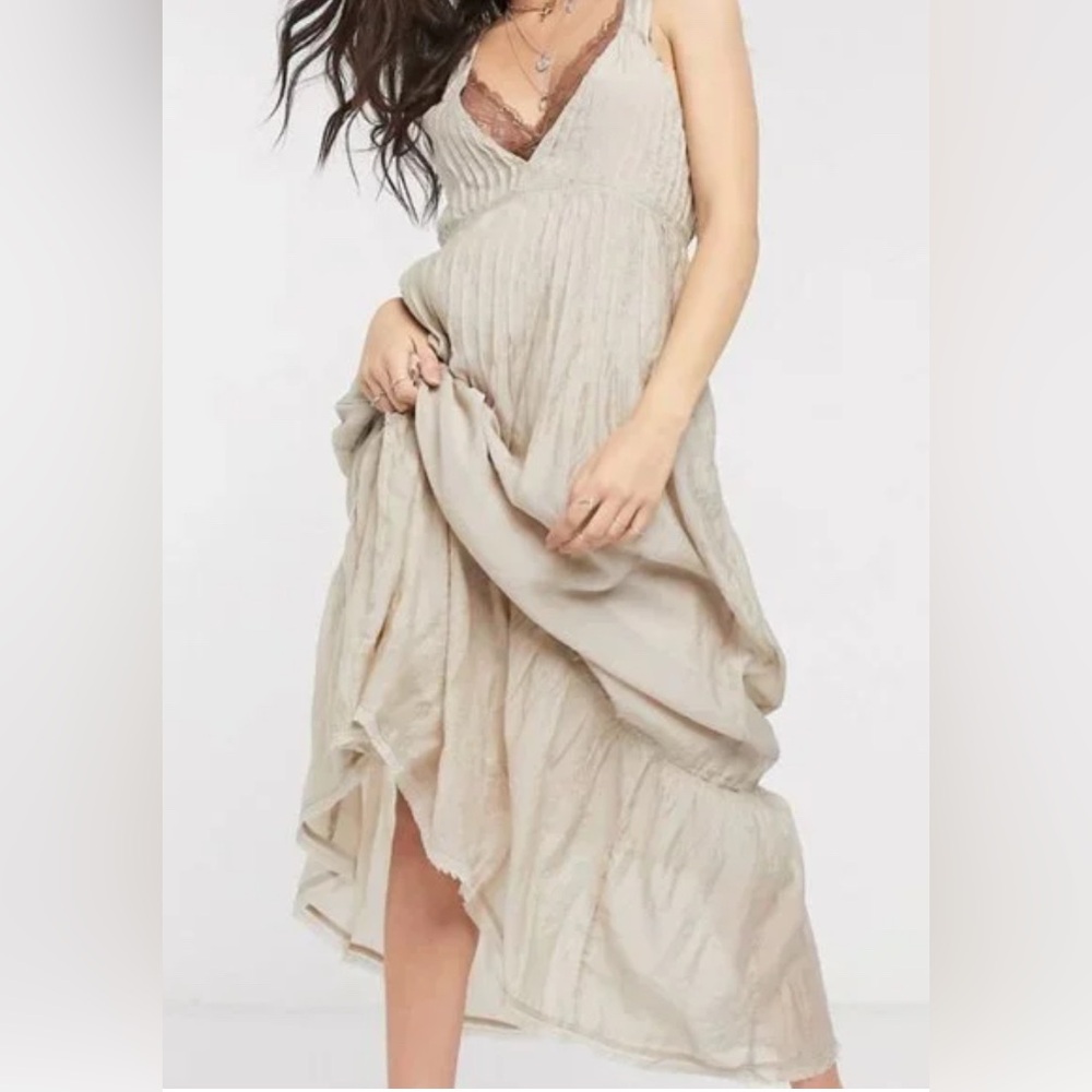 NWOT Free People Frankie Pintuck Maxi Size Small